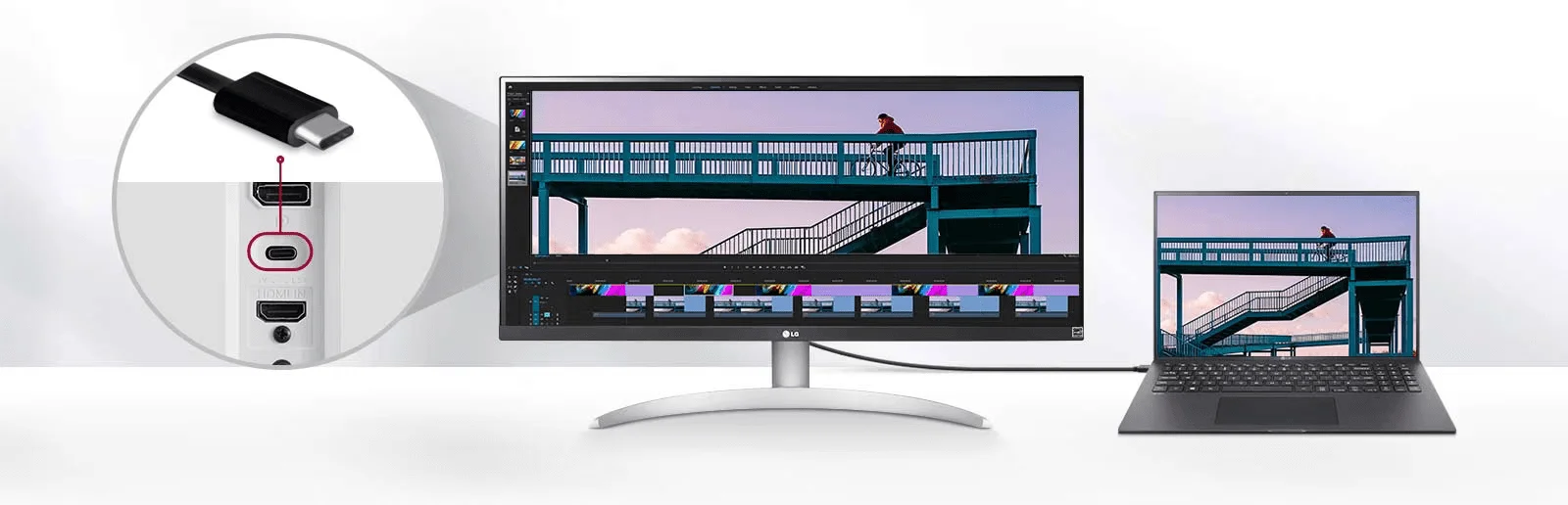 شاشة LG 29WQ600-W مقاس 29 إنش UltraWide Full HD IPS بتردد 100Hz - Image 5