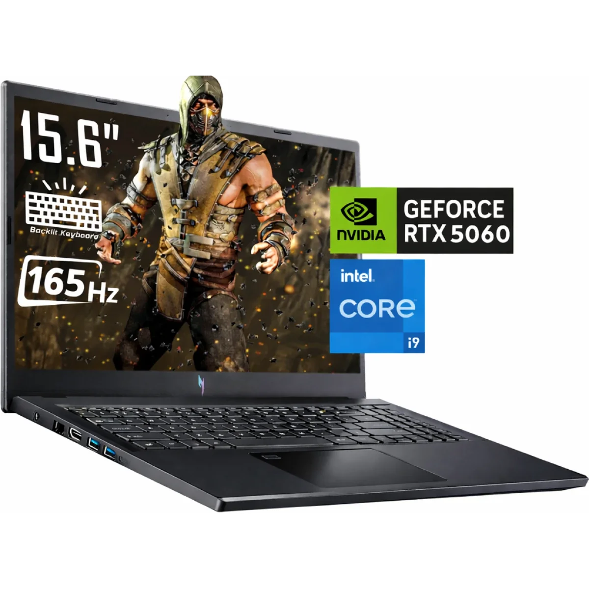 Acer Nitro V 15 ANV15-52-95ND Gaming Laptop 15.6-inch FHD IPS 165Hz Core i9-13900H RTX 5060 16GB RAM 512GB SSD Black
