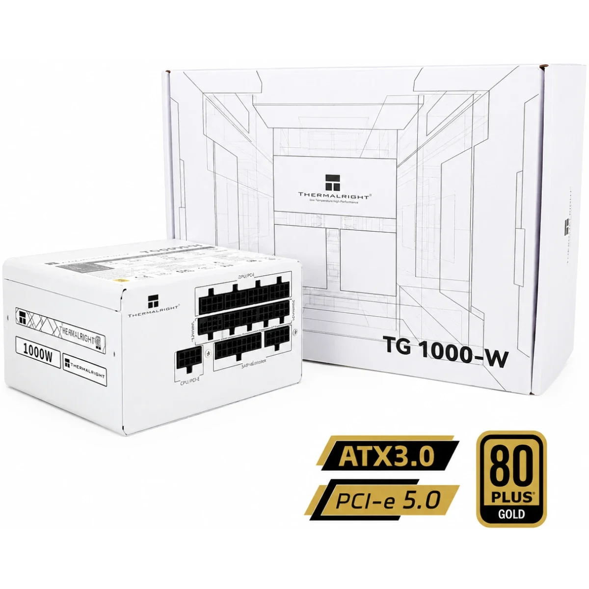 Thermalright TG-1000-W 1000W 80 PLUS Gold Fully Modular Power Supply