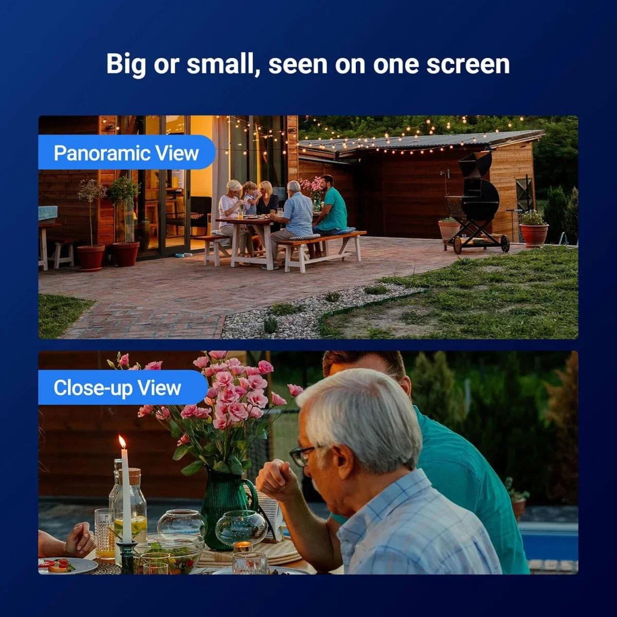 كاميرا منزلية ذكية Wi‑Fi بعدسات ثلاثية Ezviz H80f Multi بدقة 2K+ باللون الأبيض - Image 7