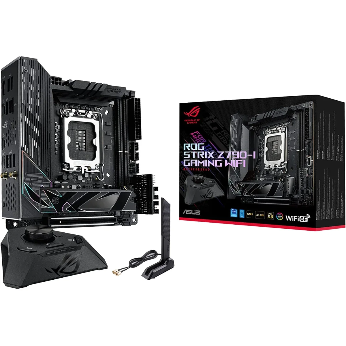 لوحة أم Asus ROG Strix Z790-I Gaming WiFi 6E LGA 1700 Mini-ITX