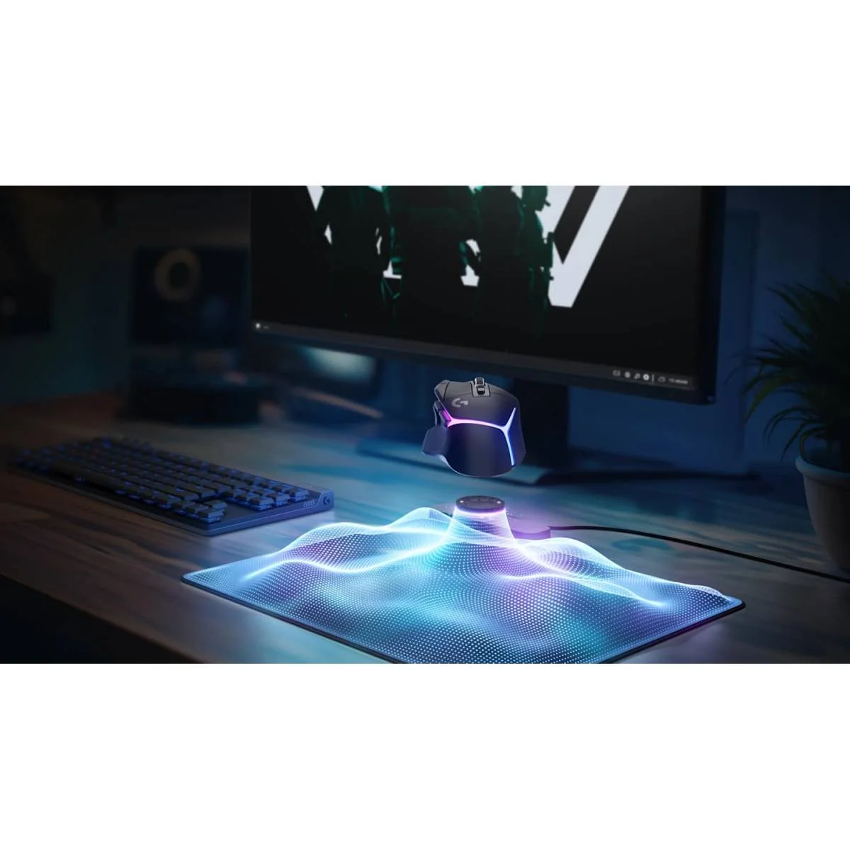 Logitech G POWERPLAY 2 Wireless Mouse Charging System with Cloth Gaming Pad, 344 × 340mm, Black - Image 4