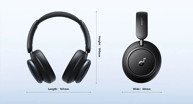 Anker Soundcore Space Q45 Adaptive Noise Cancelling Headphones Black - Thumbnail 18