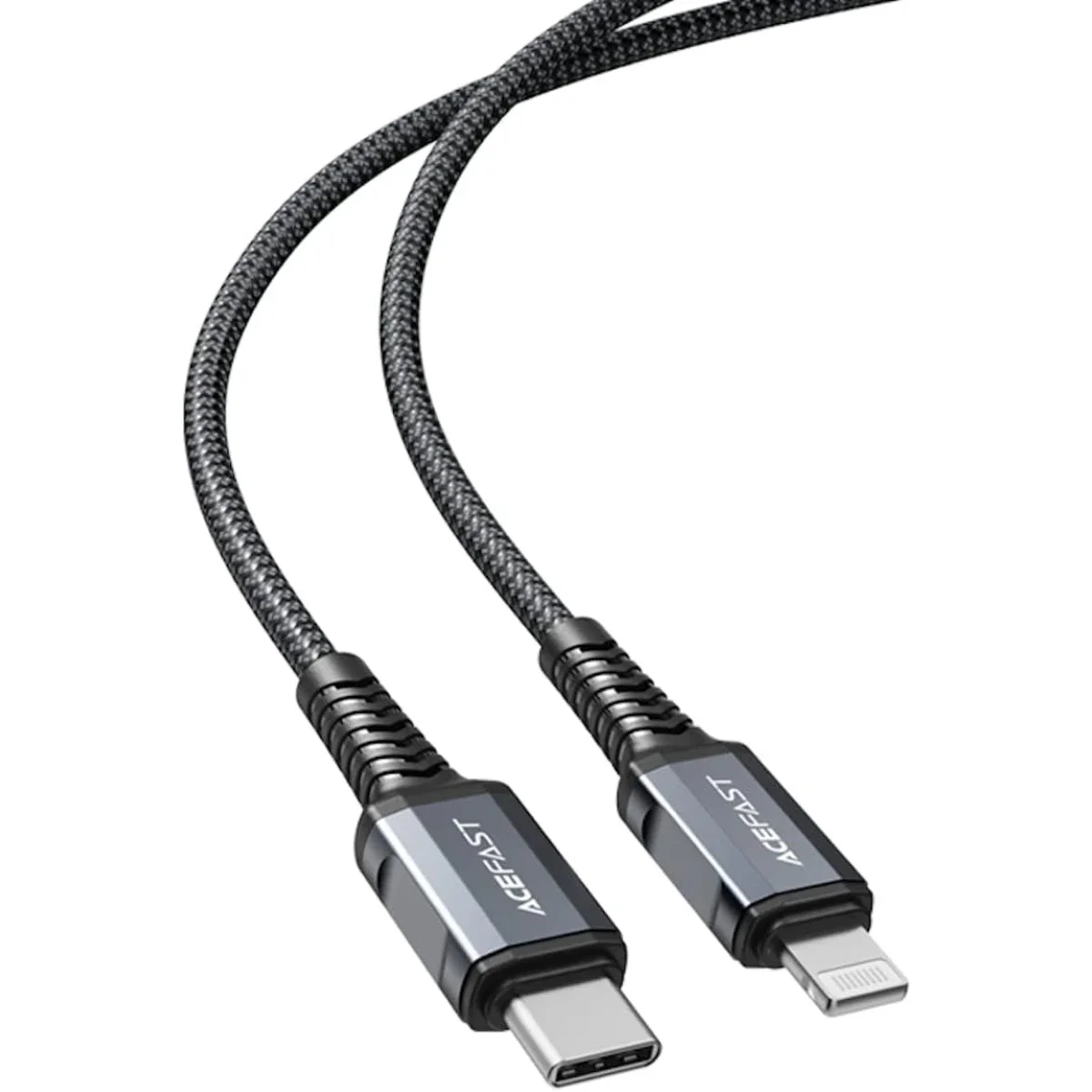 ACEFAST C1-01 USB-C to Lightning Cable 30W PD 3A 1.2m Deep Grey - Thumbnail 2
