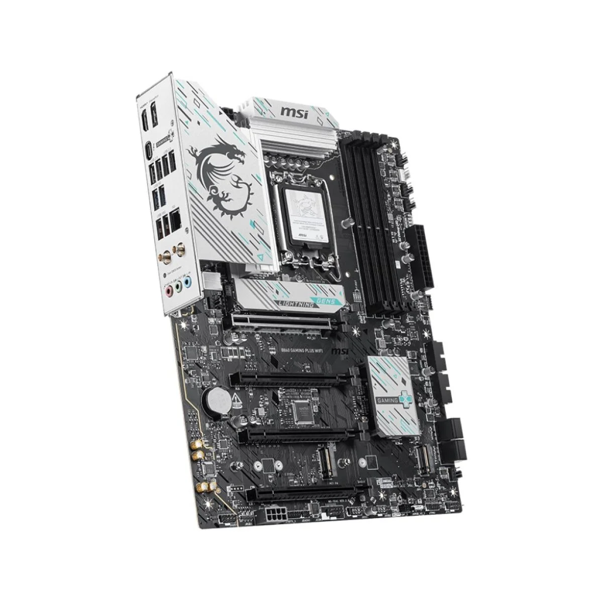 لوحة أم ألعاب MSI ATX بمقبس LGA 1851 وذاكرة DDR5 وWi-Fi 7 وPCIe 5.0 B860 GAMING PLUS WIFI - Image 2