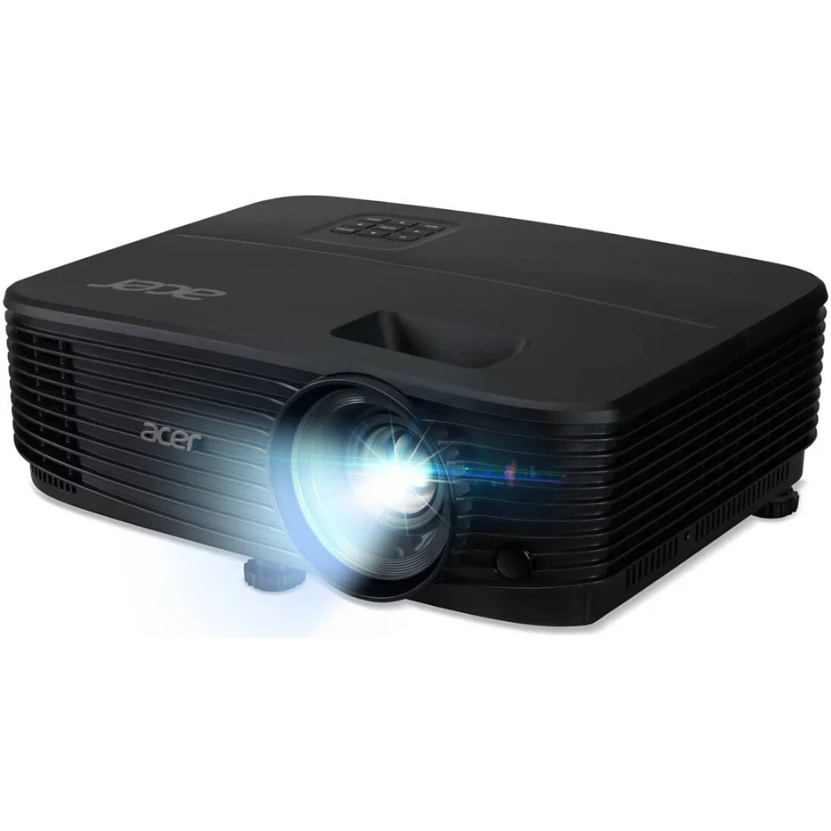 بروجكتور Acer X1123HP بتقنية DLP، 1080p+، سطوع 4000 لومن ANSI، تباين 20,000:1، عمر لمبة 15,000 ساعة، 1.07 مليار لون بعمق 30 بت، تقريب بصري 2x، منفذ HDMI 1.4a واحد، USB Mini-B، أسود