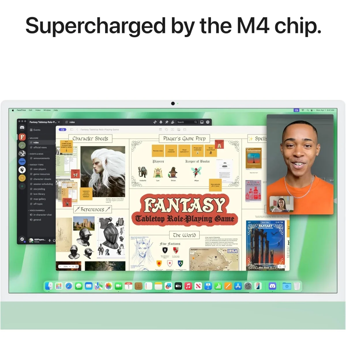 كمبيوتر الكل في واحد Apple iMac (2024) بمعالج M4‏ 10 أنوية وكرت شاشة 10 أنوية، 512GB/16GB، شاشة Retina 4.5K قياس 24 إنش - أخضر - Thumbnail 4