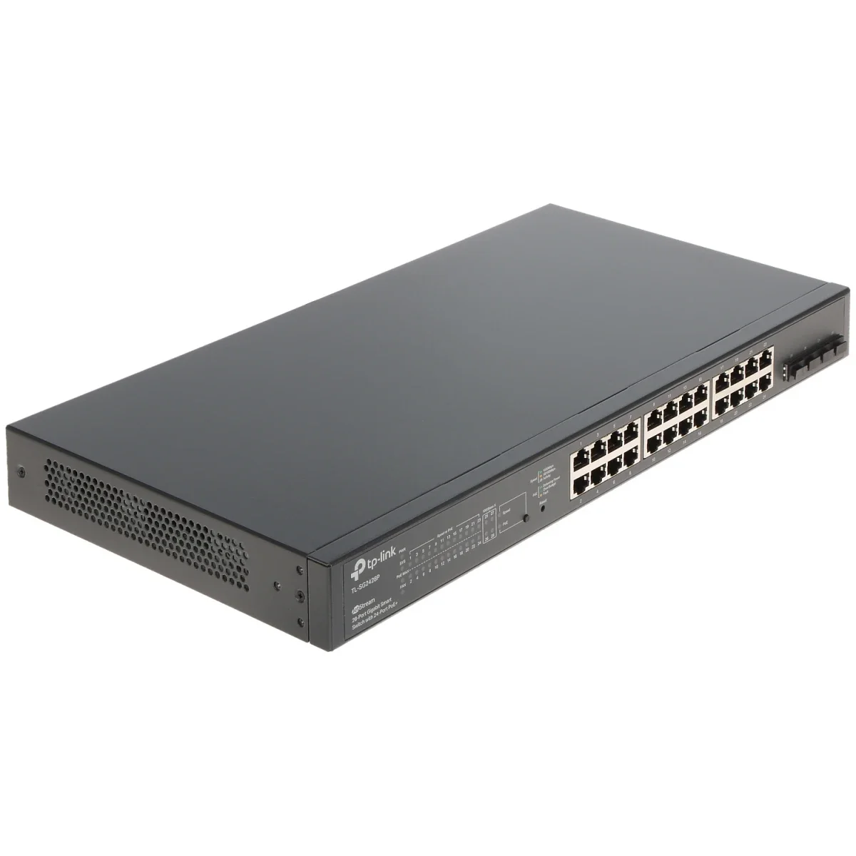 TP-LINK TL-SG2428P JetStream 24-Port Gigabit Smart Managed PoE+ Switch with 4 SFP Slots, 250W - Image 1
