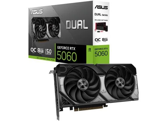 Asus Dual GeForce RTX 5060 OC Edition 8GB GDDR7 Graphics Card - Thumbnail 3