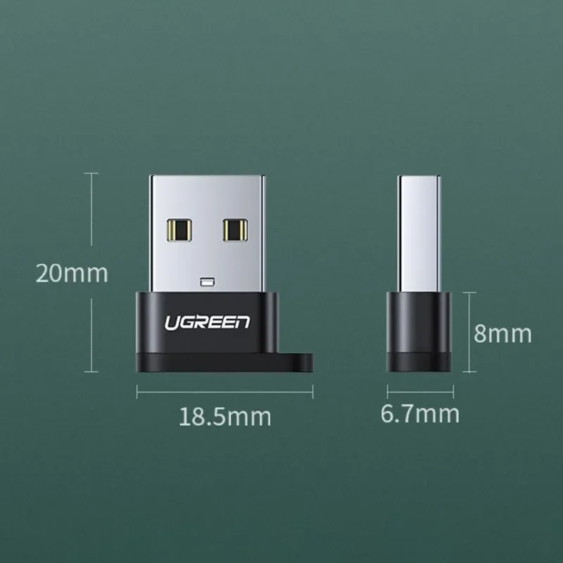 Ugreen 50568 USB-A 2.0 Male to USB-C Female Adapter - Thumbnail 5
