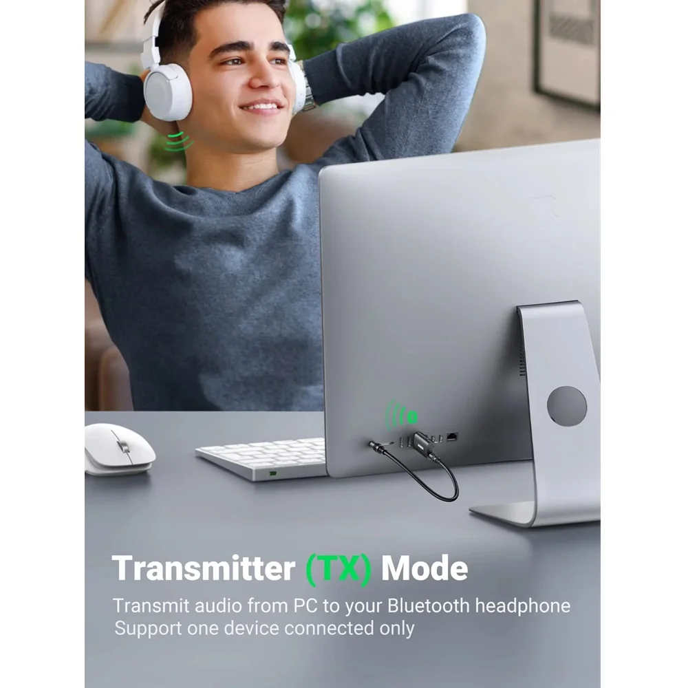 Ugreen 60300 Bluetooth 5.1 2-in-1 Audio Transmitter and Receiver - Thumbnail 6