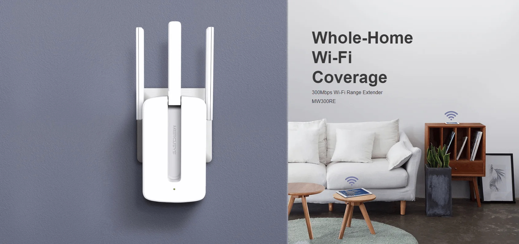 MERCUSYS MW300RE 300 Mbps Wi-Fi Range Extender - Image 5