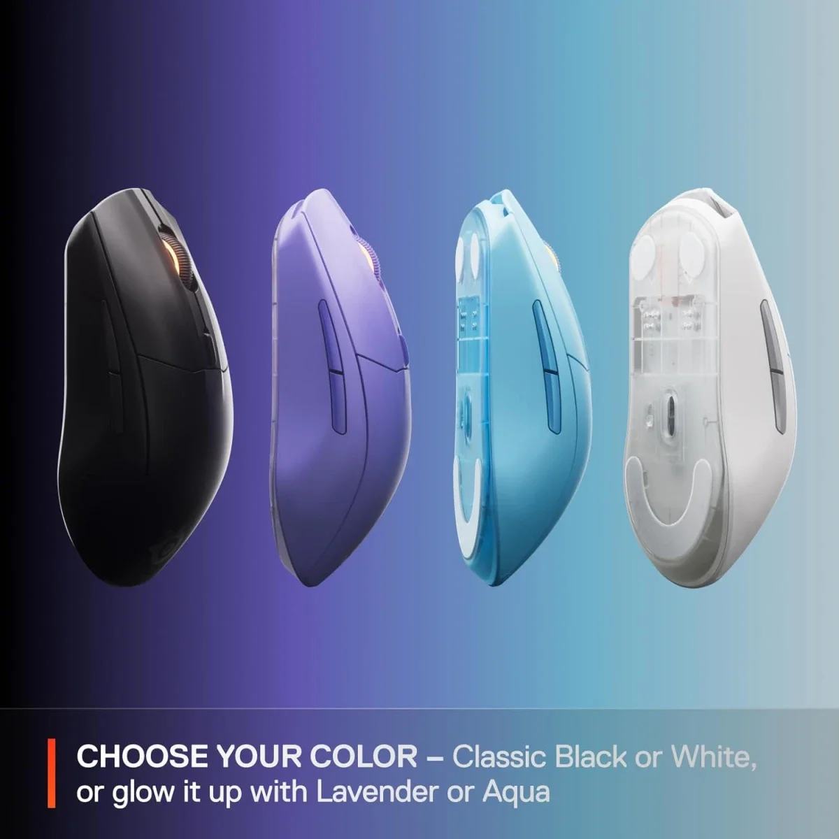 ماوس ألعاب SteelSeries Rival 3 Wireless Gen 2 لاسلكي، 18000 DPI، أكوا - Thumbnail 3