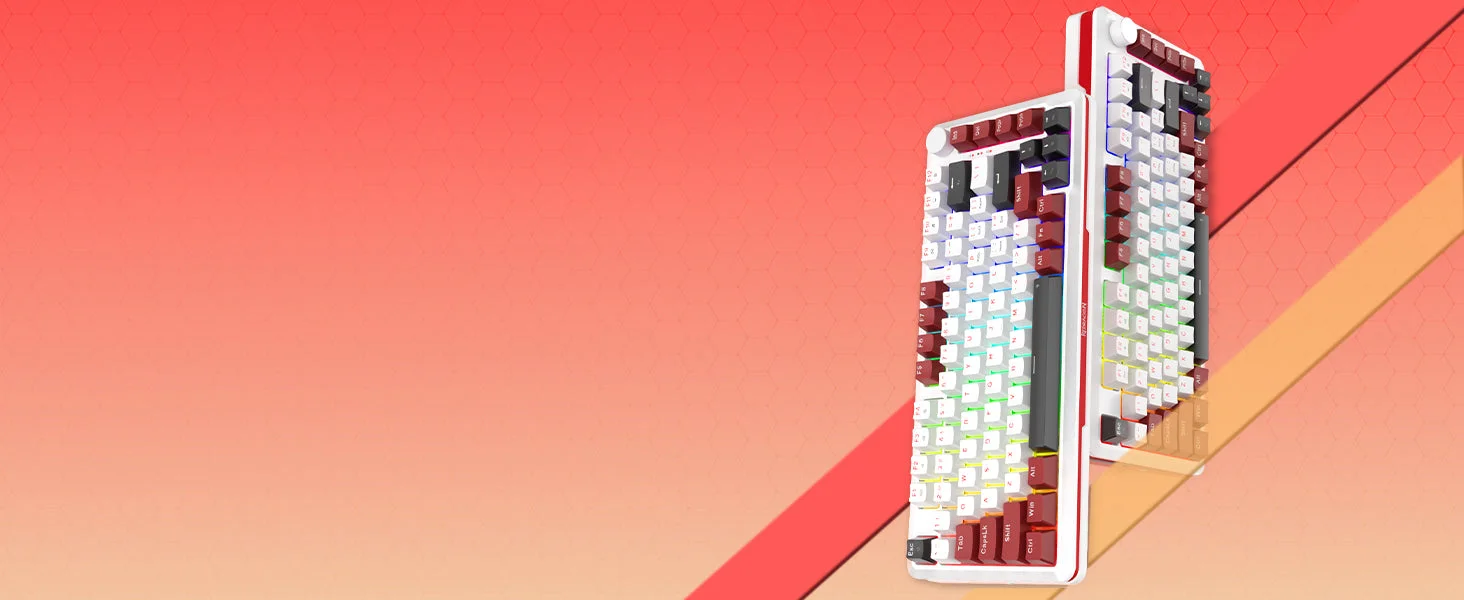 كيبورد ألعاب Redragon K721 Stormhunter ميكانيكي مغناطيسي 75% بإضاءة RGB ومعدل 8000Hz - Thumbnail 9
