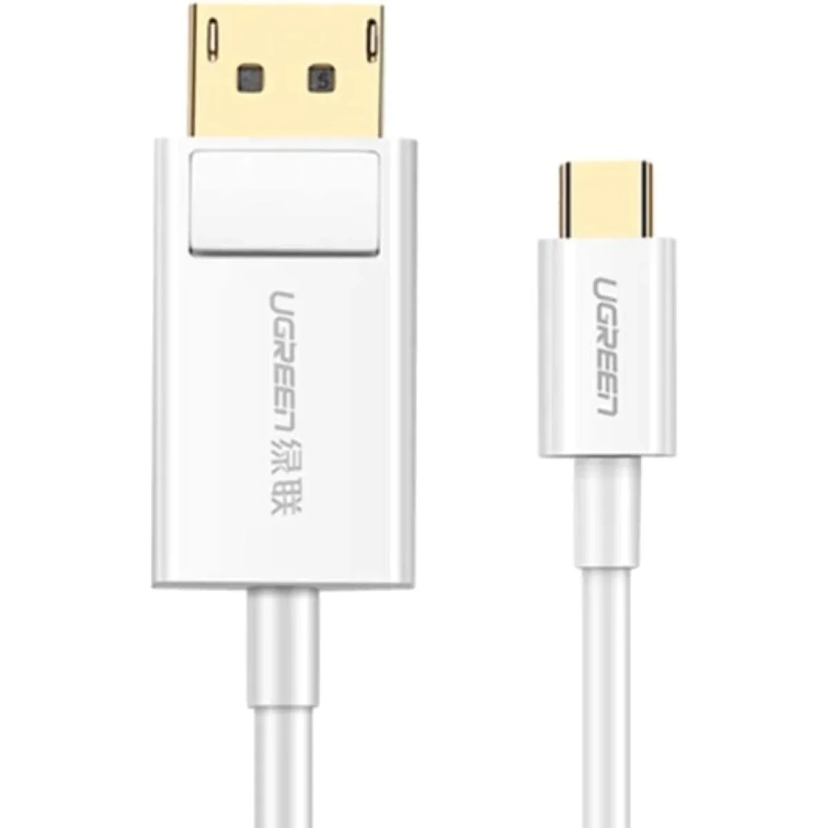 Ugreen USB-C to DisplayPort Cable 1.5M 4K 30Hz White 40420 - Image 2