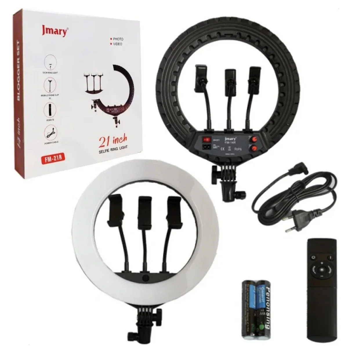 إضاءة حلقية LED Jmary FM-21R 21 إنش 72 واط مع ريموت بدون حامل ثلاثي - Thumbnail 2