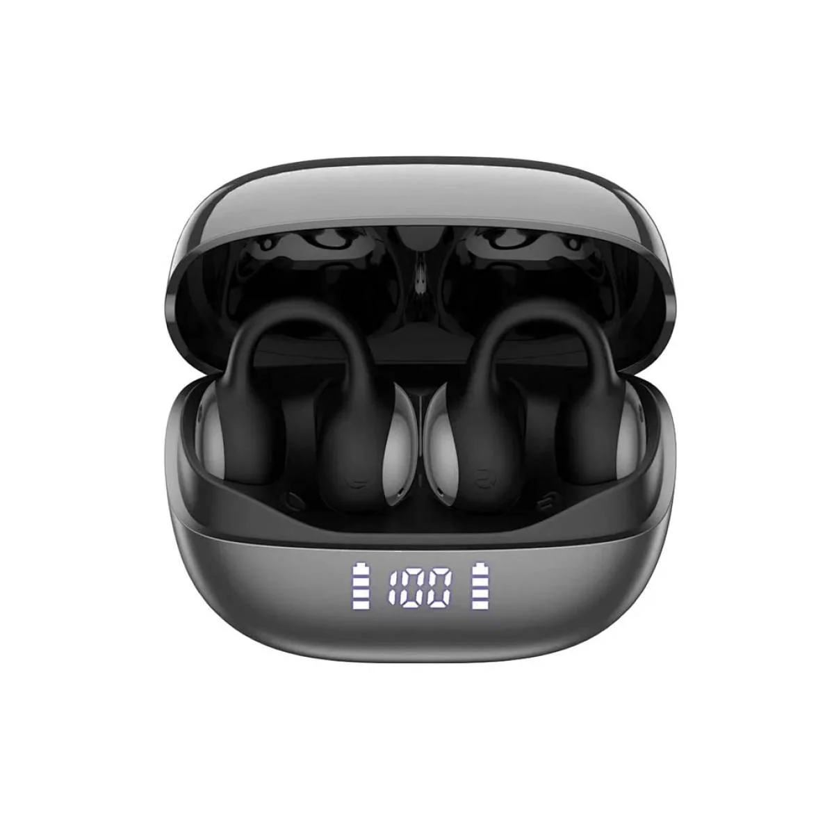 WIWU Ai302 Wireless AI Translation Open-Ear Earbuds, IPX4, 4-Mic ENC, Type-C, 60H, Black - Thumbnail 7