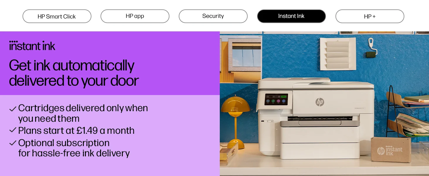 طابعة HP OfficeJet Pro 9730 الكل في واحد A3 ملونة نافثة للحبر مع اتصال لاسلكي وADF وطباعة على الوجهين - Thumbnail 13
