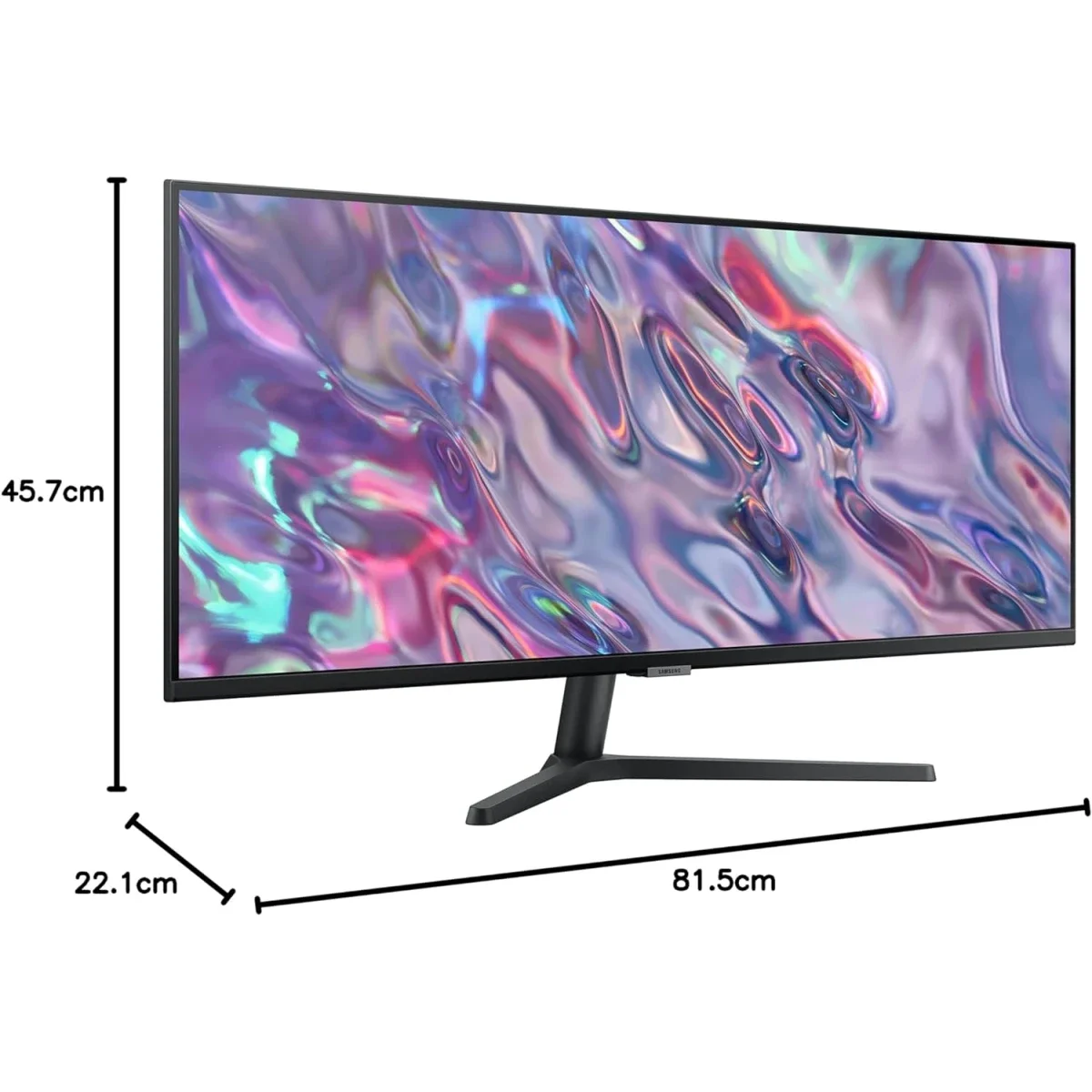 شاشة Samsung ViewFinity S5 S50GC مقاس 34 إنش UltraWide WQHD VA بتردد 100 هرتز وHDR10 وFreeSync، أسود - Image 2