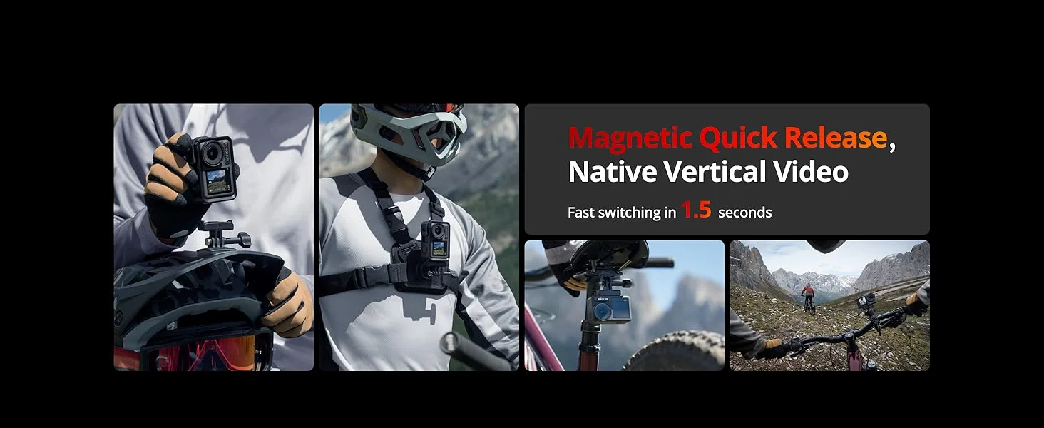 كاميرا أكشن DJI Osmo Action 4 Adventure Combo مقاومة للماء 4K/120fps - Thumbnail 26