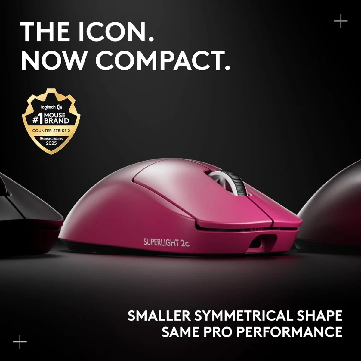 ماوس ألعاب لاسلكي Logitech G PRO X SUPERLIGHT 2c بدقة 44K DPI، ماجنتا - Thumbnail 4