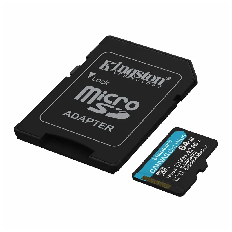 كرت ذاكرة Kingston Canvas Go! Plus SDCG4/64GB microSDXC سعة 64GB، قراءة وكتابة حتى 200/100MB/s - Image 3