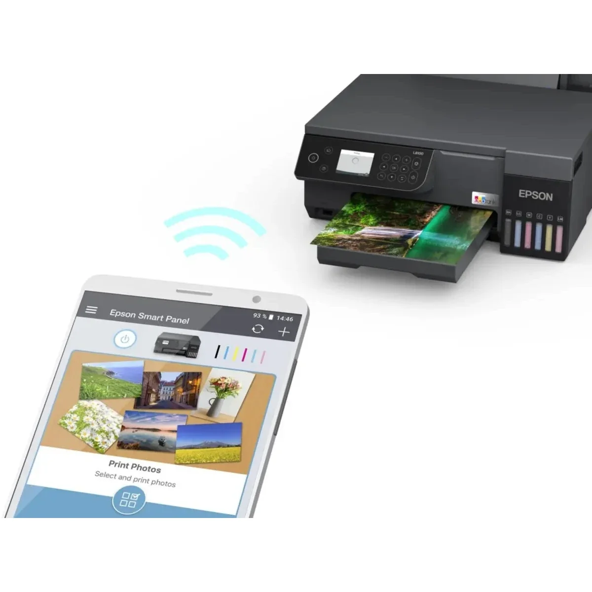 طابعة صور نافثة للحبر A4 متعددة الوظائف 3 في 1 EPSON EcoTank L8100 - Thumbnail 9