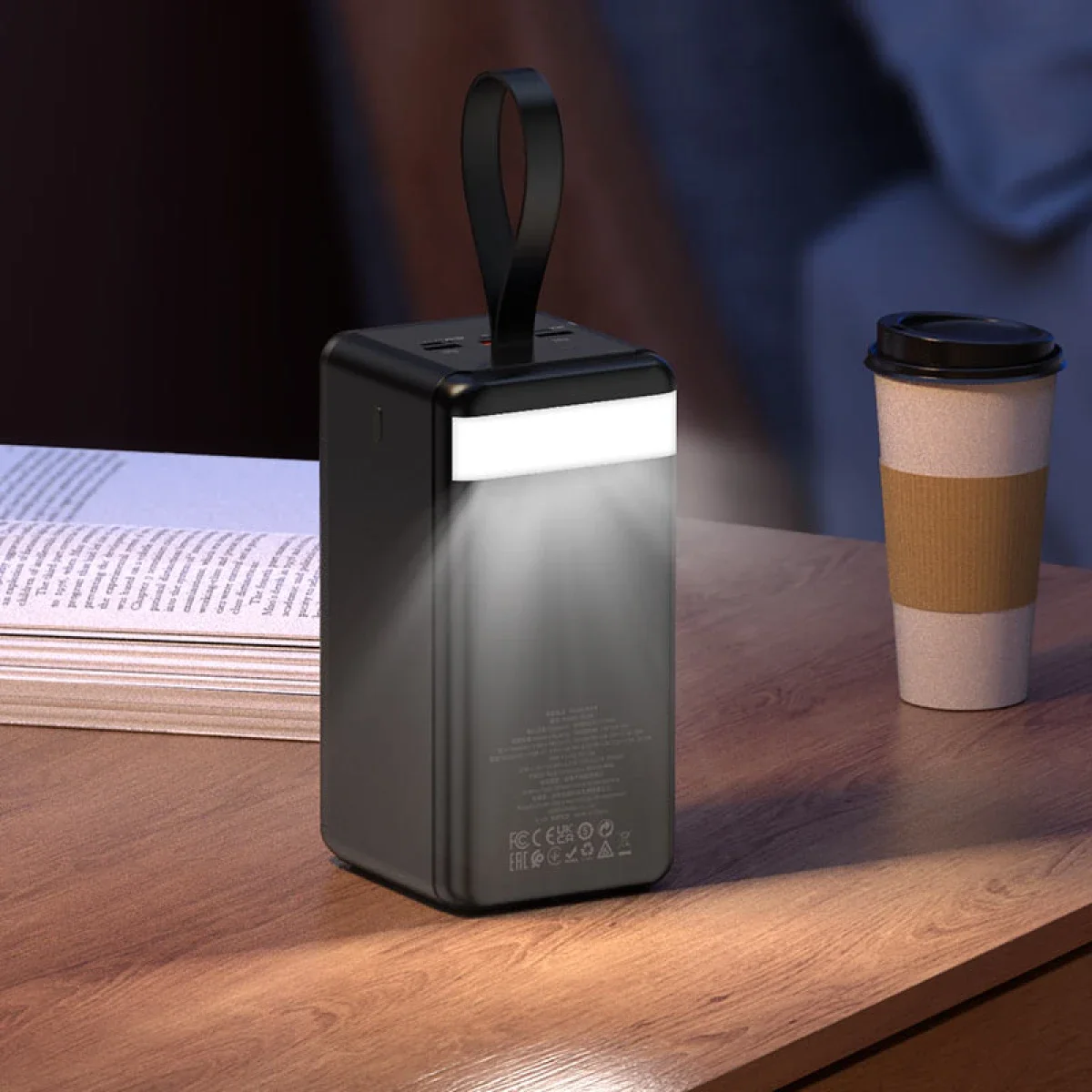 HOCO J123D 90,000mAh Power Bank with 22.5W Fast Charging, PD 20W and LED Display - Thumbnail 6