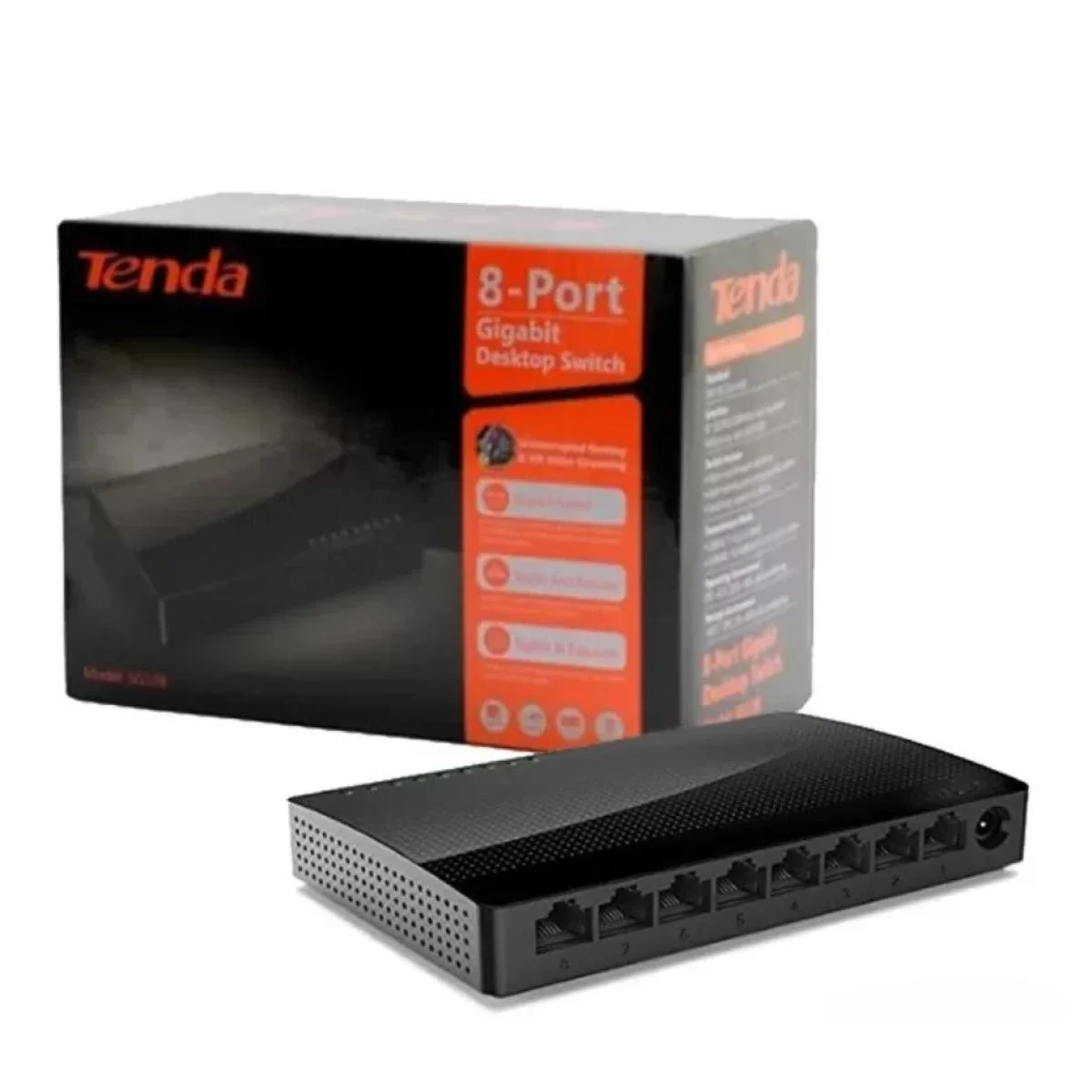 سويتش شبكات Tenda SG108 مكتبي غير مُدار 8 منافذ جيجابت إيثرنت - Image 3