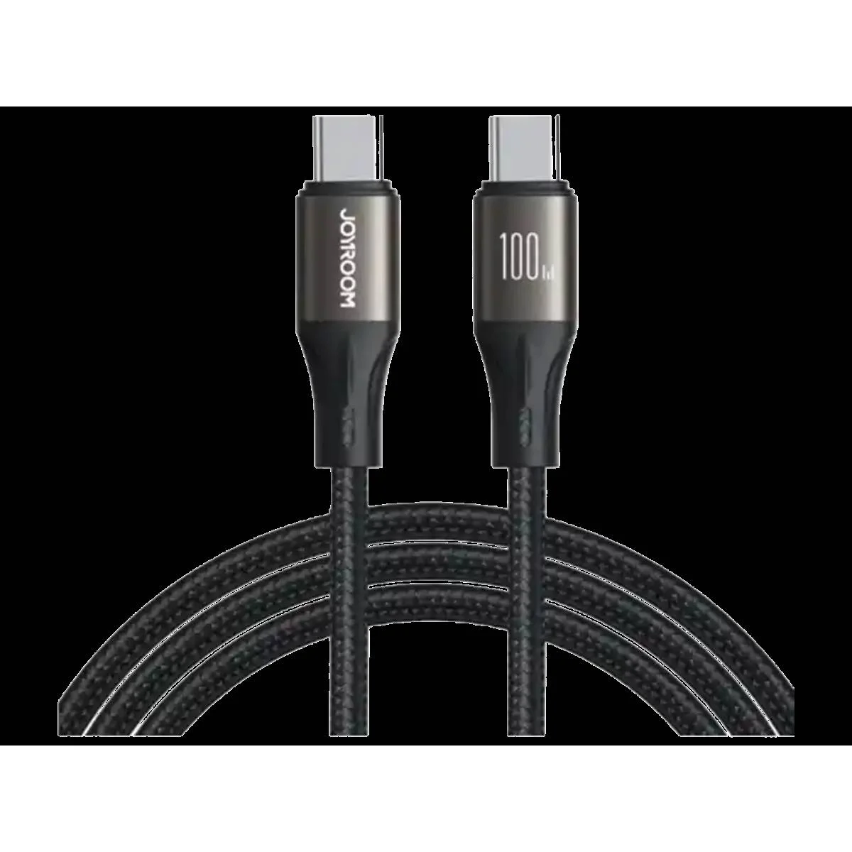 كابل شحن JOYROOM JR-A25 Light-Speed من USB-C إلى USB-C بقدرة 100W - أسود - Thumbnail 2