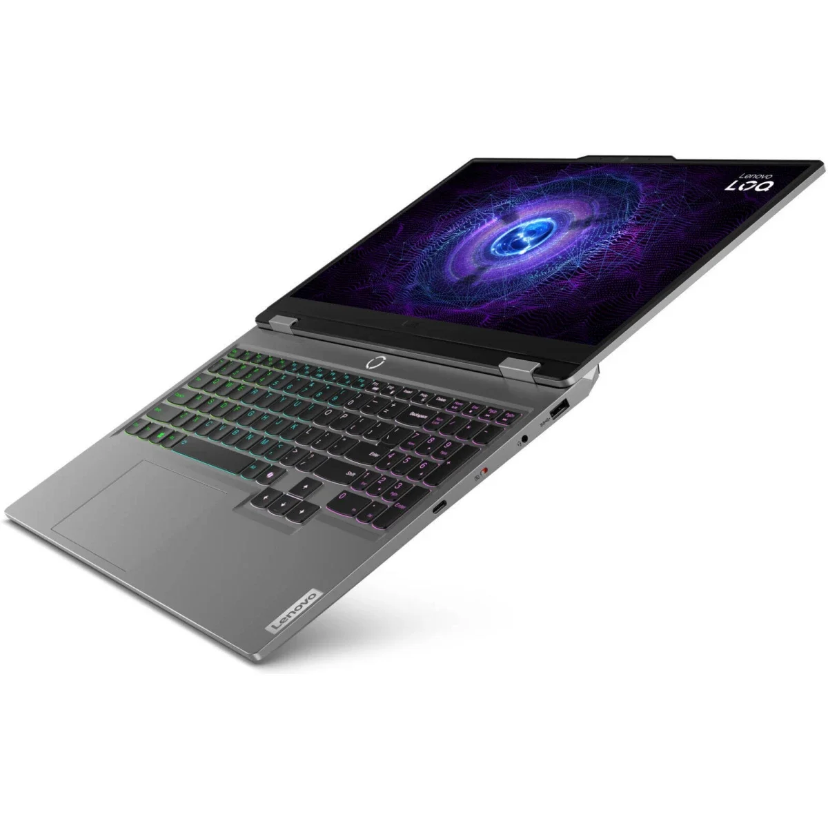 Lenovo LOQ 2024 Gaming Laptop, Intel Core i5-13450HX, 16GB RAM, 512GB SSD, RTX 3050 6GB, 15.6-inch FHD 144Hz IPS, Luna Grey - Thumbnail 2