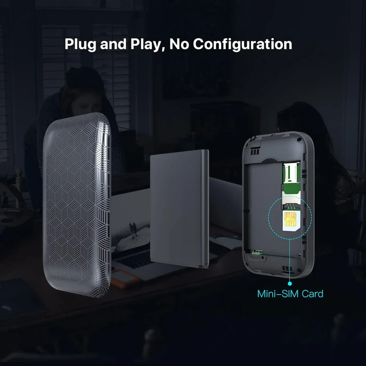 Tenda 4G185 4G LTE-Advanced Pocket Mobile Wi-Fi Router, 150 Mbps, 10-Hour Battery - Thumbnail 5