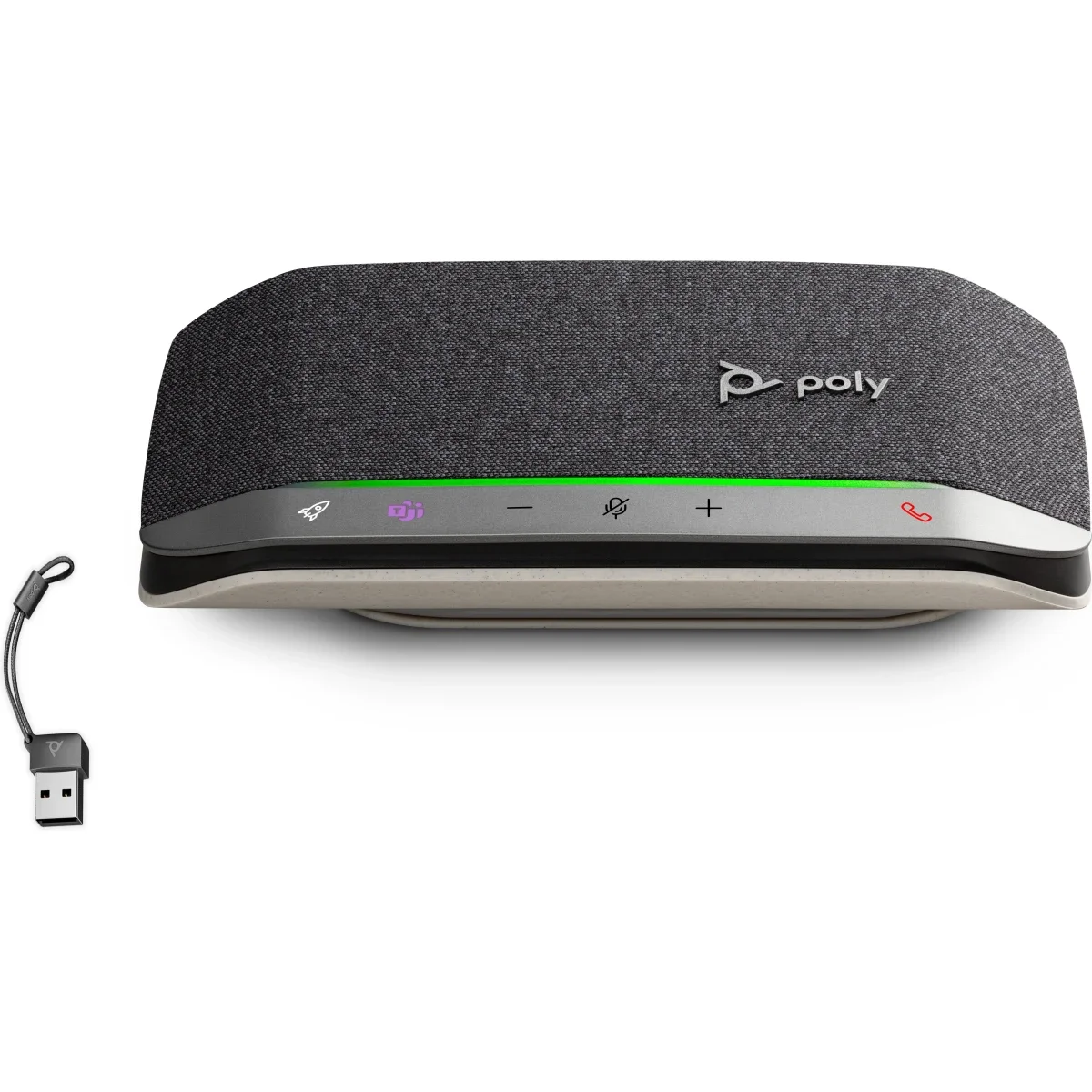 مكبر صوت للمكالمات Poly Sync 20-M محمول بتقنية Bluetooth مع محول USB-C إلى USB-A