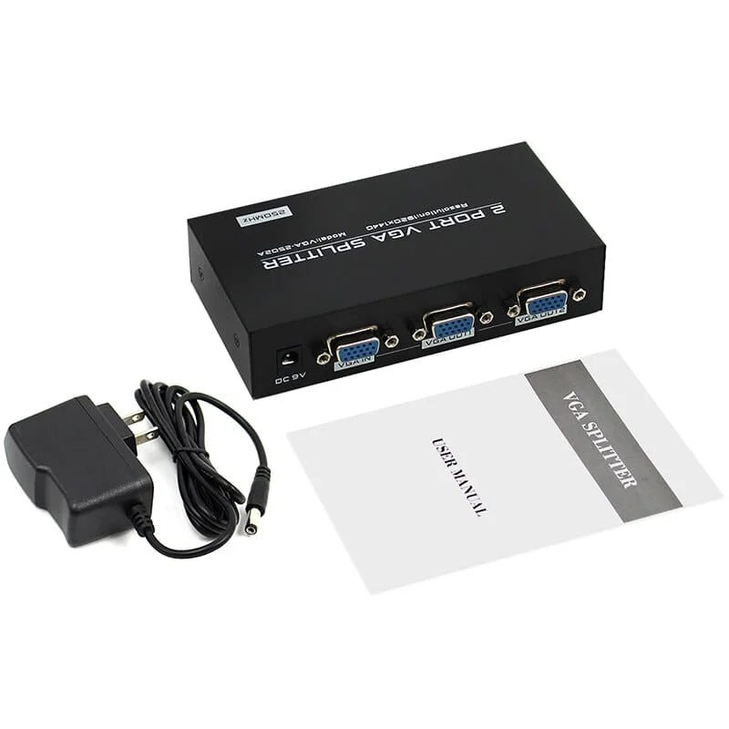 موزع VGA بمنفذين مع طاقة - Image 6
