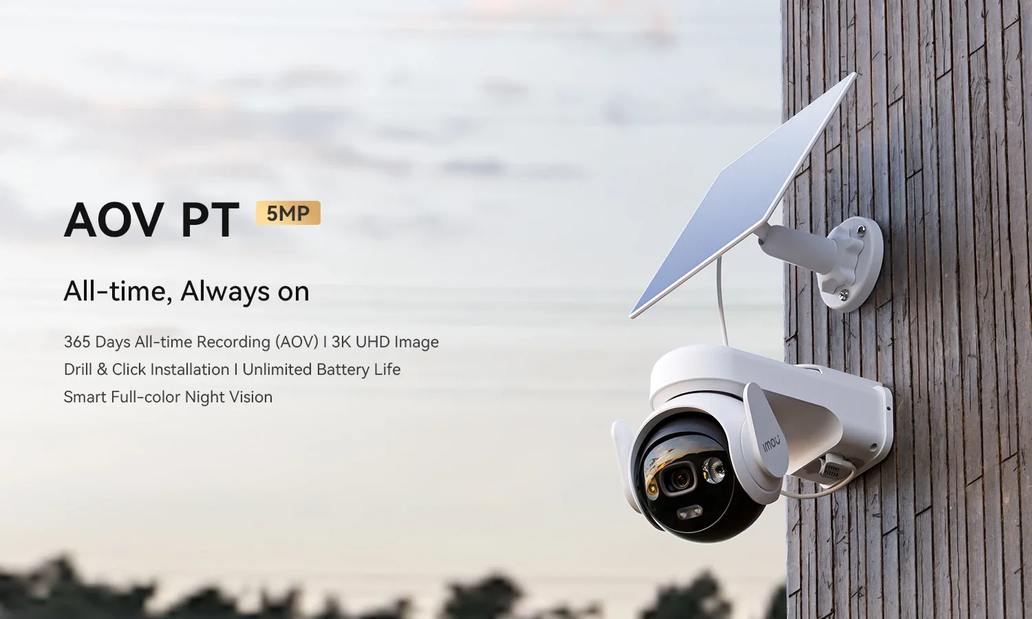كاميرا مراقبة خارجية PTZ من IMOU AOV PT 5MP بدقة 3K مع لوح شمسي و4G LTE + Wi‑Fi وبطارية 10000mAh - Image 8