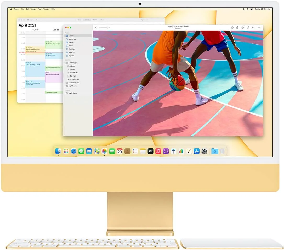 Apple iMac 24-inch (2021) M1 8-Core CPU 7-Core GPU 8GB RAM 256GB SSD Blue - Image 7