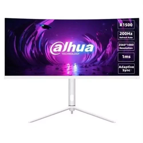 Dahua DHI-LM30-E330CW 30-inch Curved LED Gaming Monitor, WFHD, 200Hz, VA, 1ms, White