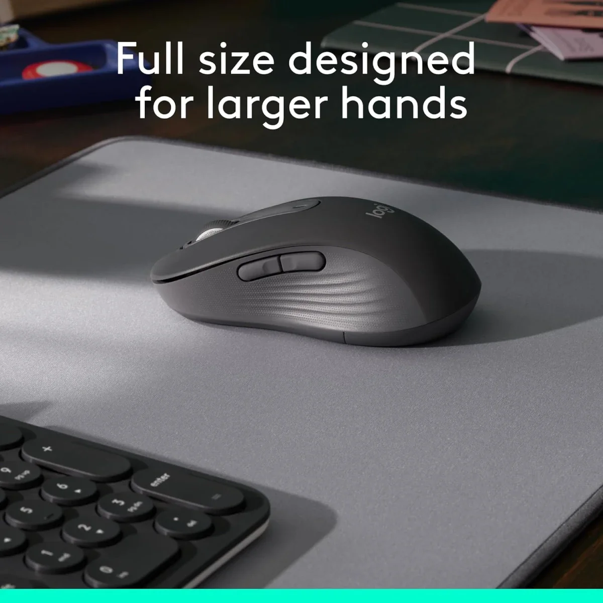Logitech Signature M650 L Wireless Mouse with Bluetooth and SilentTouch - Thumbnail 3