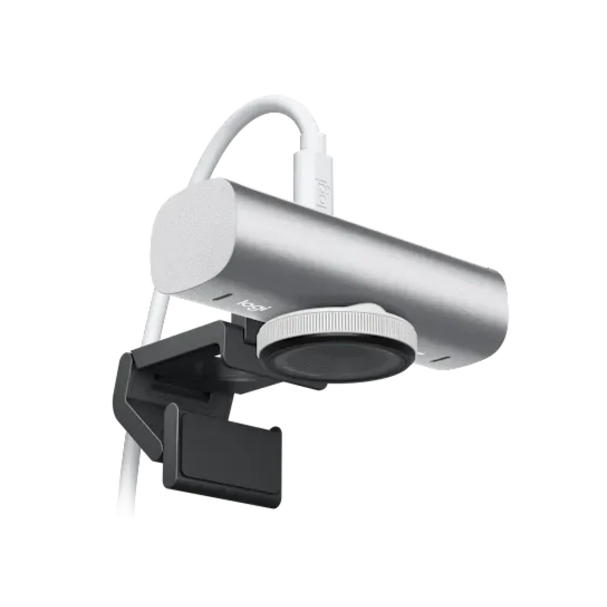 كاميرا ويب Logitech MX Brio بدقة 4K Ultra HD وتحسين الصورة بالذكاء الاصطناعي – رمادي فاتح - Thumbnail 2