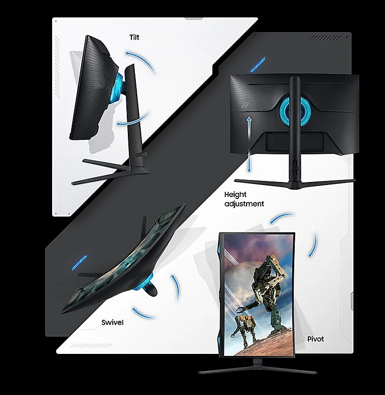 شاشة ألعاب Samsung BG650 Odyssey G6 ذكية 32 إنش QHD منحنية 240Hz - Thumbnail 14