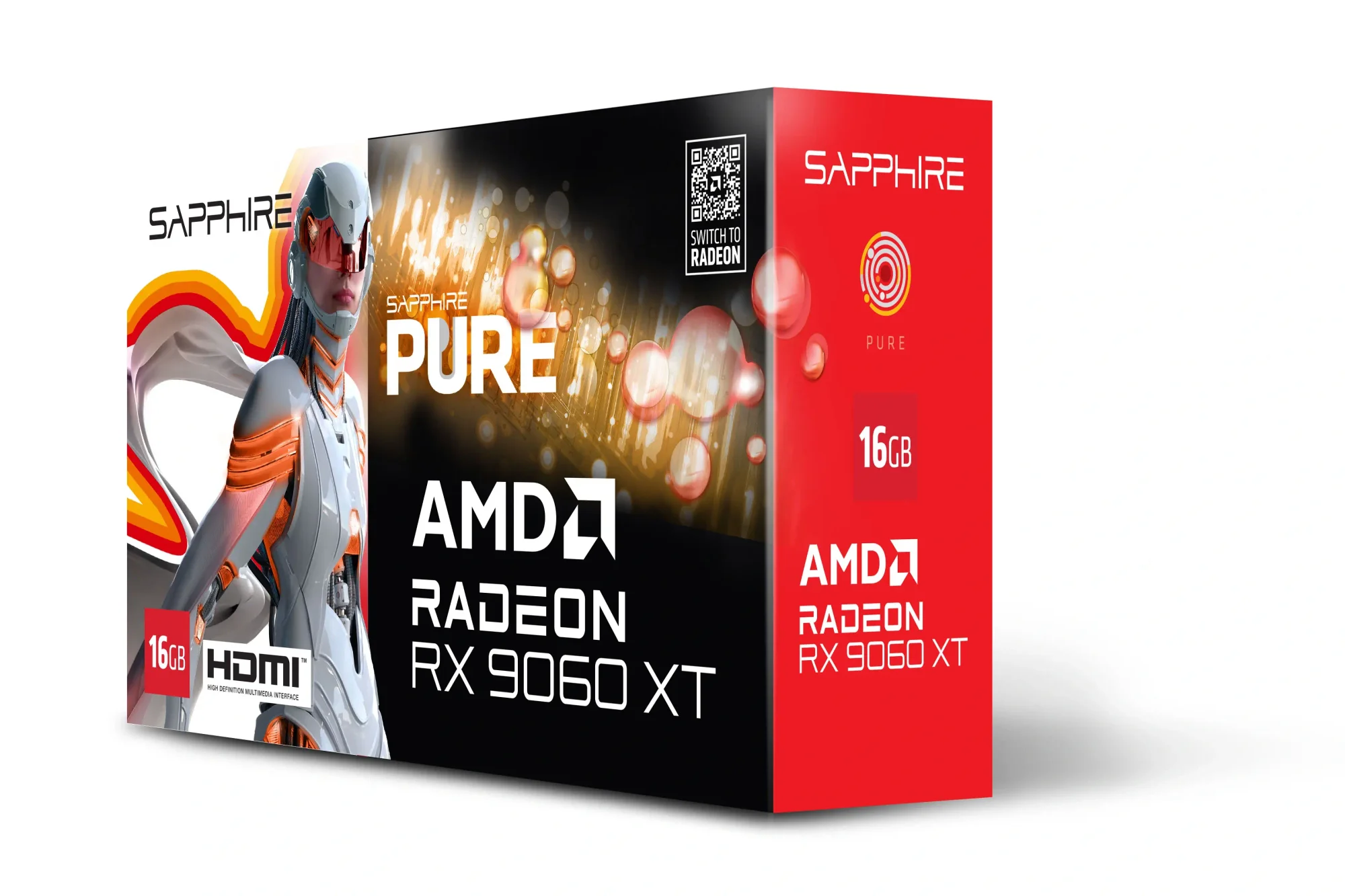 SAPPHIRE PURE Radeon RX 9060 XT 16GB GDDR6 Gaming OC Graphics Card - Image 5