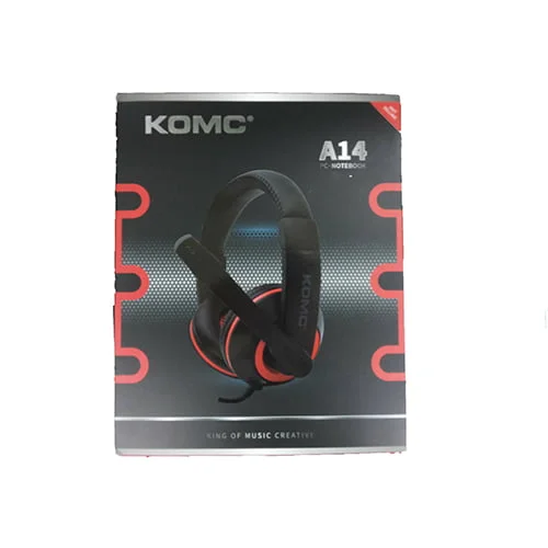 سماعة رأس KOMC A14 للكمبيوتر واللابتوب بموصلي AUX مقاس 3.5 مم - Image 3