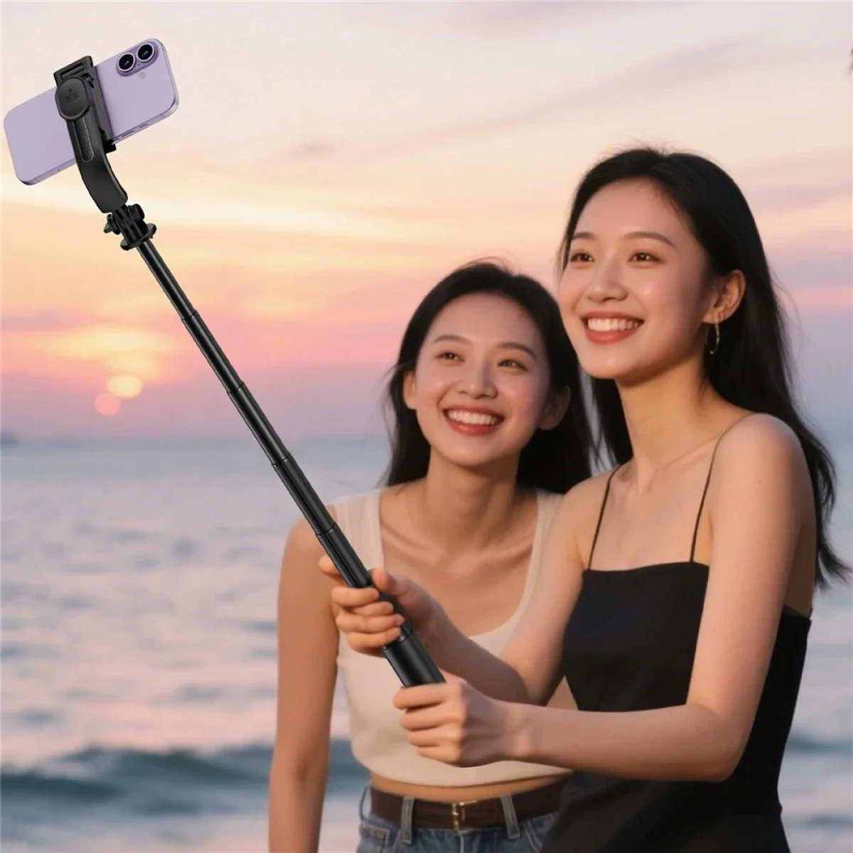 ACEFAST E42 Bluetooth Selfie Stick with Auto-Open Tripod Stand and Remote Control - Black - Thumbnail 9