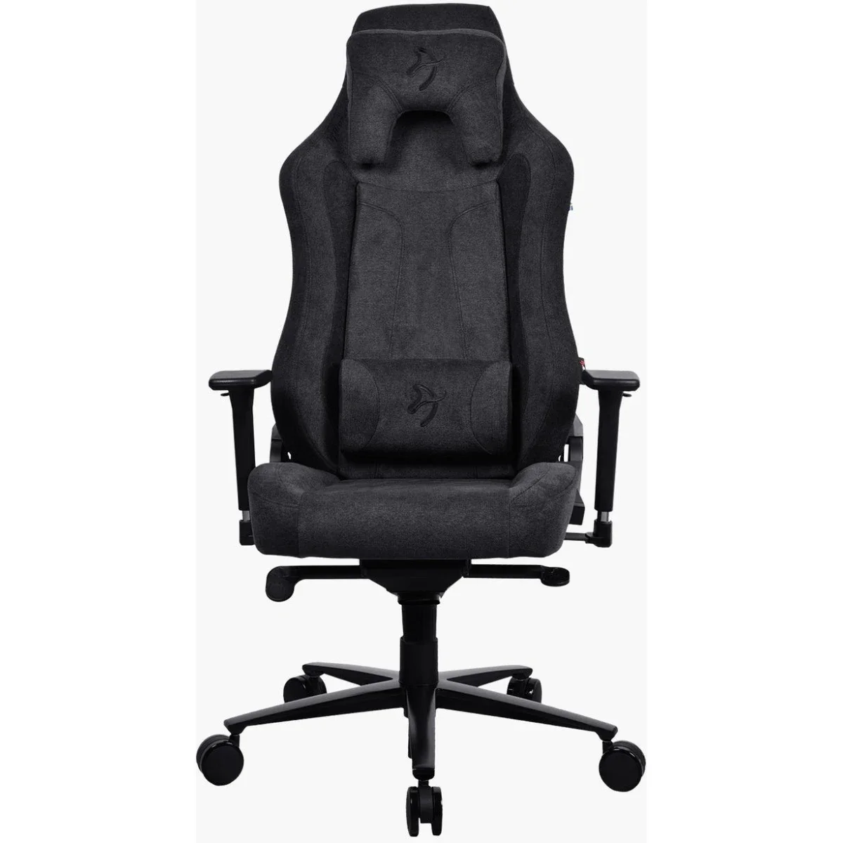 Arozzi Vernazza Soft Fabric Gaming Chair with 3D Armrests - Pure Black - Image 5