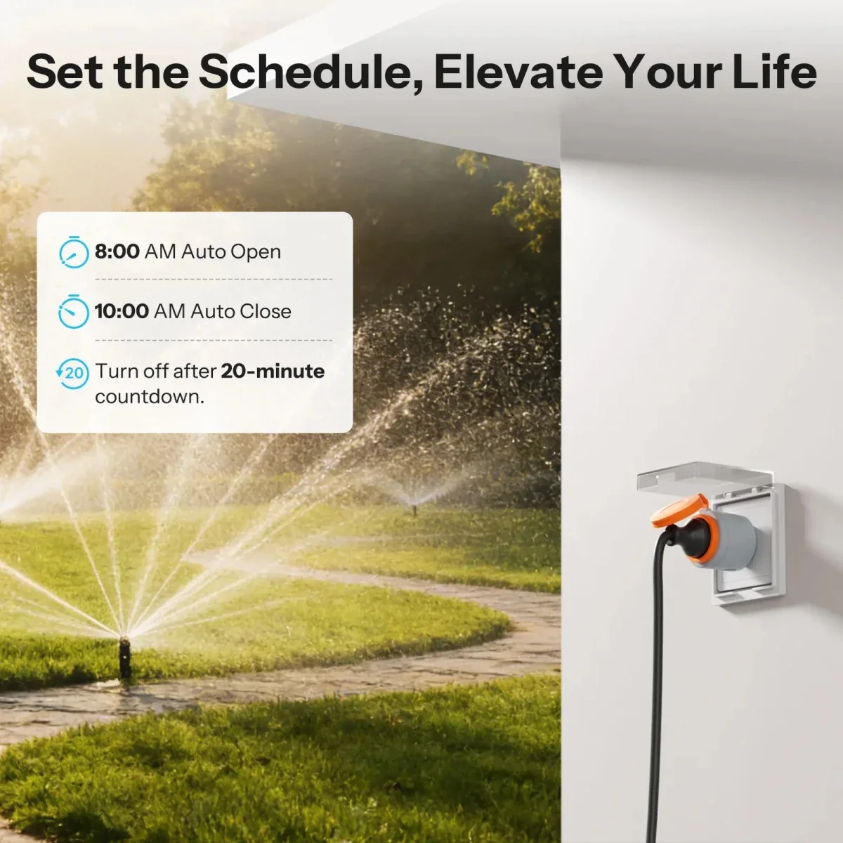 قابس ذكي خارجي SONOFF S61STPF-PM-O نوع F يدعم Matter عبر Wi-Fi مع مراقبة الطاقة - Image 5