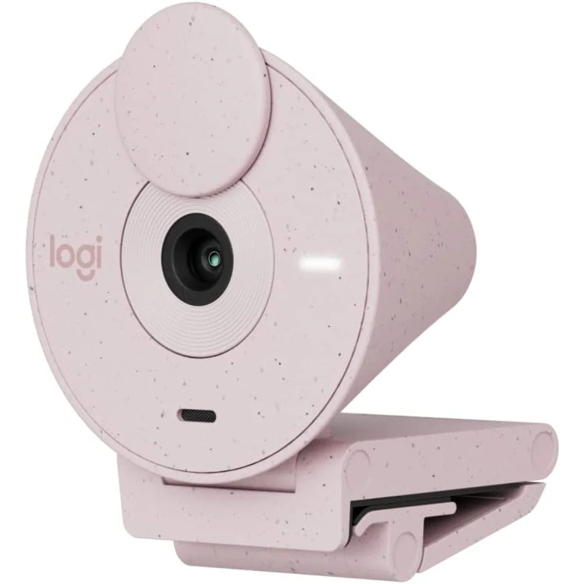 كاميرا ويب Logitech Brio 300 بدقة Full HD 1080p مع USB-C وميكروفون عازل للضوضاء - وردي