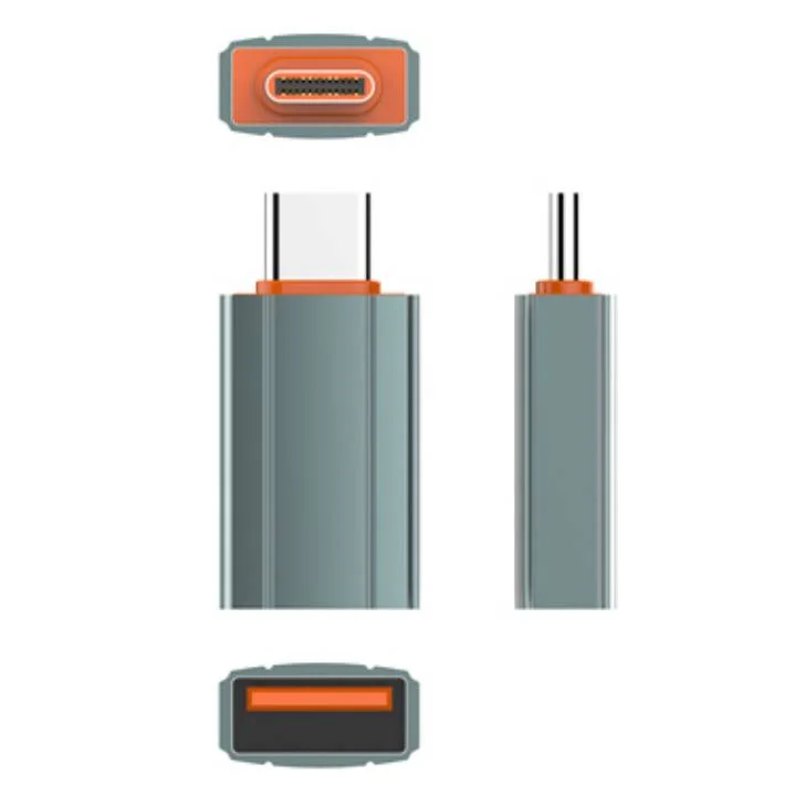 محول LDNIO LC140 محمول من USB-C إلى USB-A أنثى للشحن السريع ونقل البيانات
