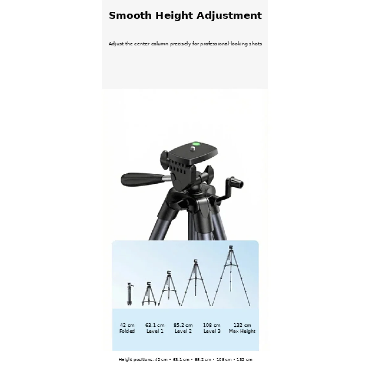 Ugreen LP742 Portable Floor-Standing Smartphone Tripod 25428 - Image 4