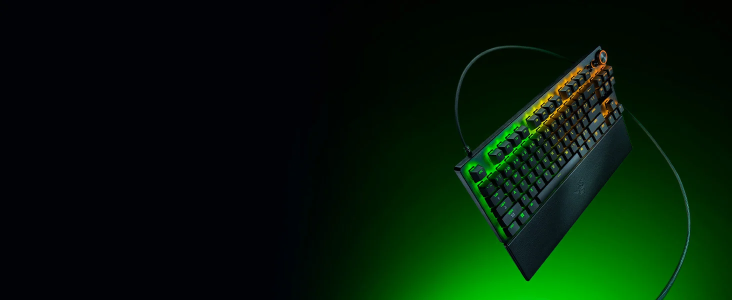 كيبورد ألعاب Razer Huntsman V3 Pro TKL بسرعة 8KHz أسود - Thumbnail 18