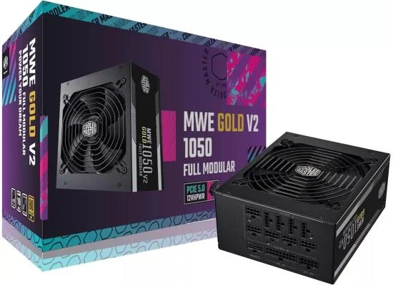 Cooler Master MWE Gold 1050 V2 ATX 3.0 1050W 80 Plus Gold Fully Modular Power Supply - Image 3